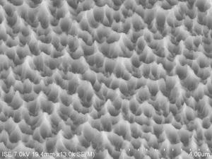 Plasma texture for multicrystalline silicon. - © Fraunhofer ISE
