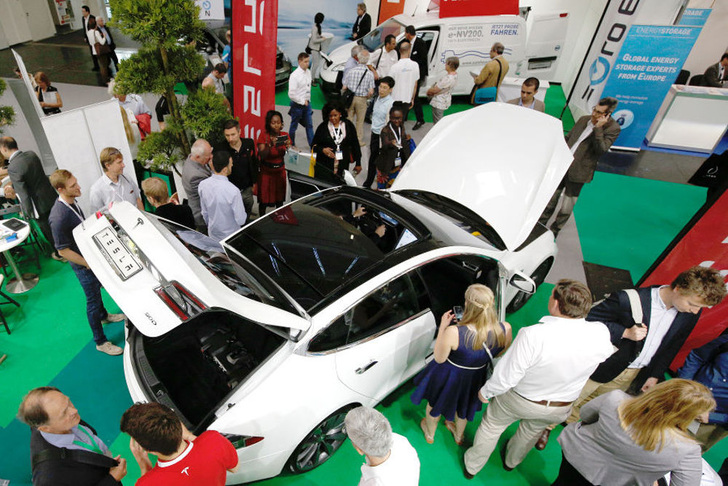 Electric vehicles and e-mobility are in the focus of coming ees Europe Conference, that takes places in Munich end of May. - © Solar Promotion
