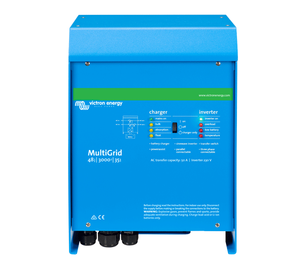Krannich Solar is now also distributing the Victron Multigrid and MultiPlus battery inverters. - © Victron Energy

