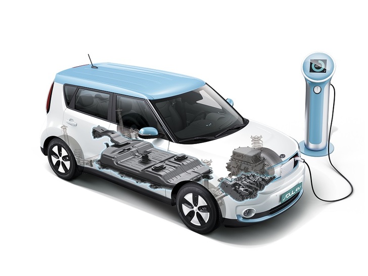 Kia Soul EV: The upgraded electric car has a stronger battery with a longer range and allows in a special version also fast charging. - © Kia
