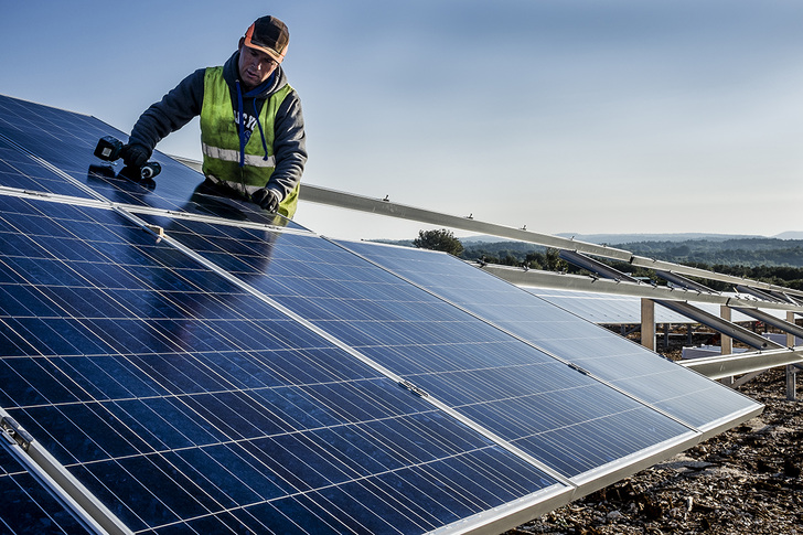 4,2 MW Solar park Cavillargues near Avignon. - © WSG Neue Energien Holding
