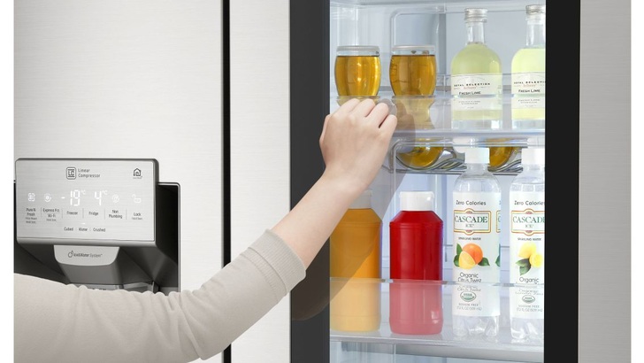 Modern fridges do not need much energy. - © LG Electronics

