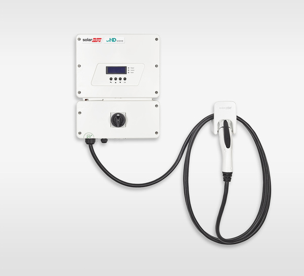 The EV charger is embedded into SolarEdge’s HD-Wave inverter and leverages its solar boost mode. - © SolarEdge
