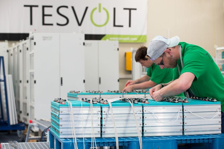 Production of the giant in Germany, at TESVOLT's factory. - © TESVOLT
