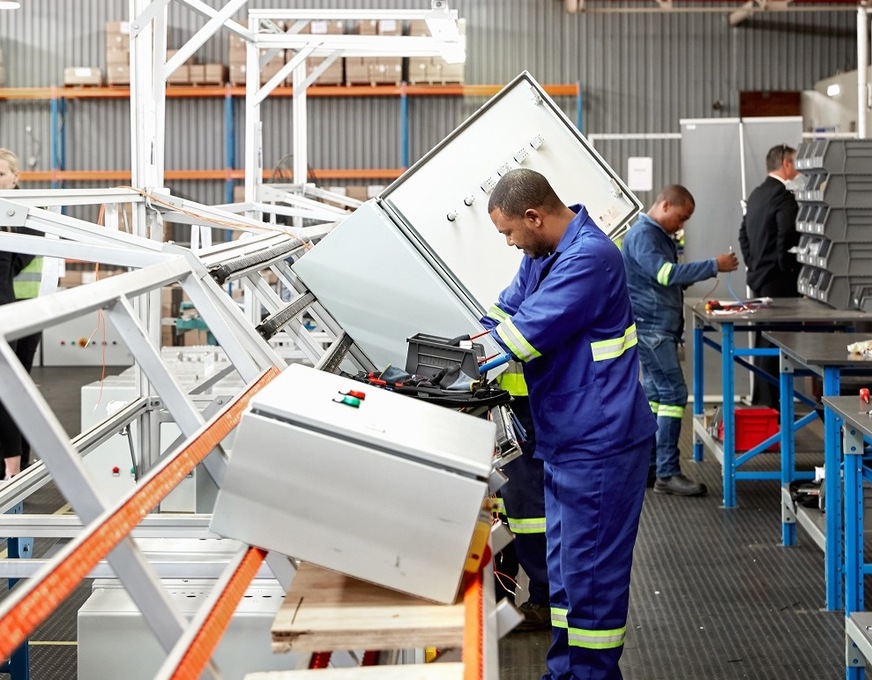 Customised: Construction of the control boxes is carried out by hand.