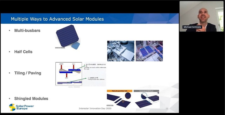 Michael Schmela presented innovations in the module, cell and wafer sectors.
