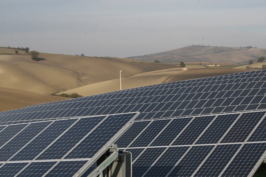 Solar park iin Molise/Italy.