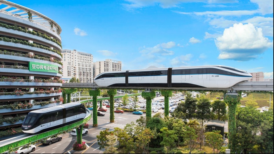 The intelligent green multi-level transportation system of the BYD Pingshan Industrial Campus.