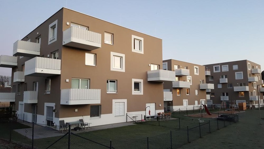 The apartment building with 14 residential units in Linz.