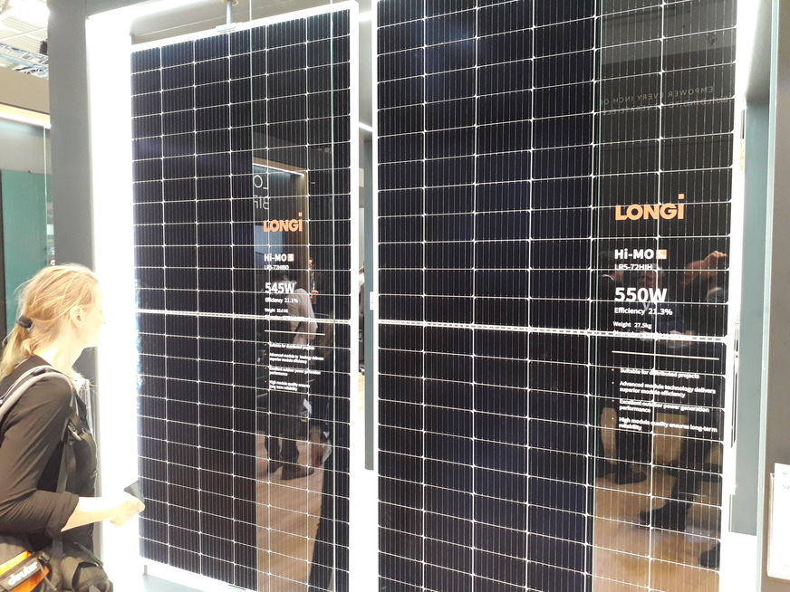 The high-performance solar modules from Longi are particularly suitable for project business.