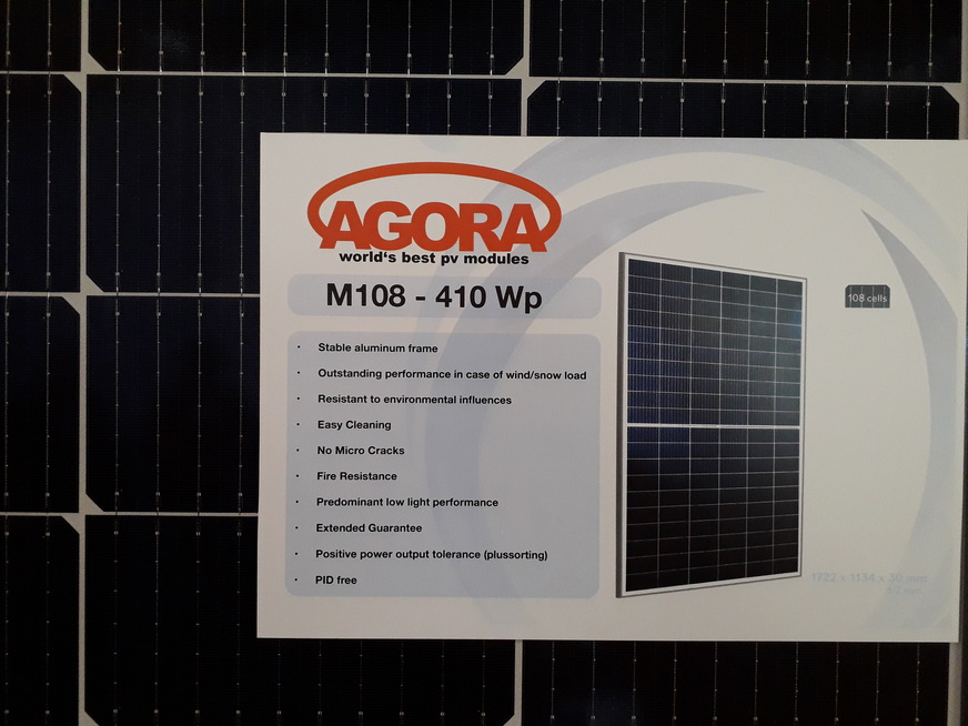 Agora Solar is a new supplier of glass-glass modules from Slovakia.