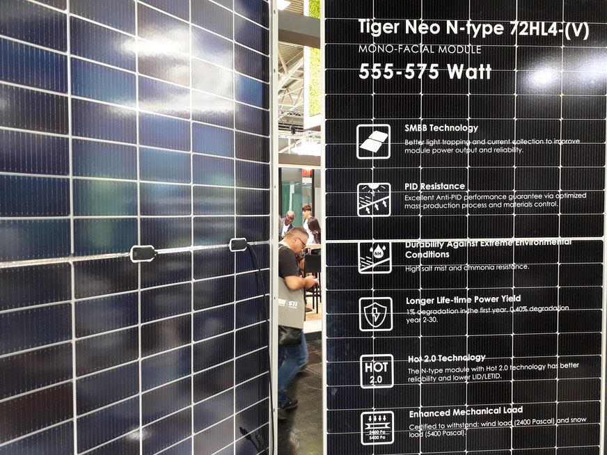 Jinko also continues to push the output of its solar modules.