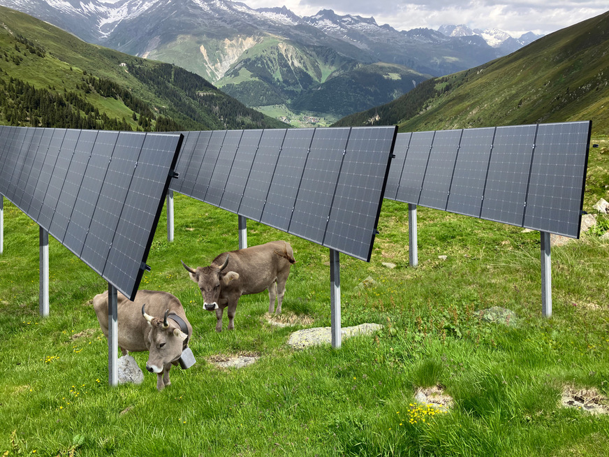 The solar panels are to be installed on a steel structure well over two metres above the ground and at an angle of inclination of 75 degrees.