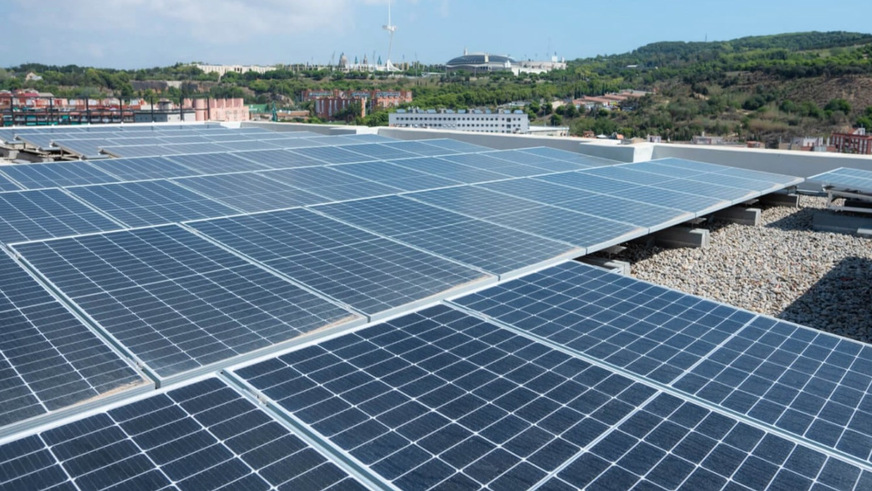156 kW PV installation at the headquarters of Wallbox Chargers in Barcelona.
