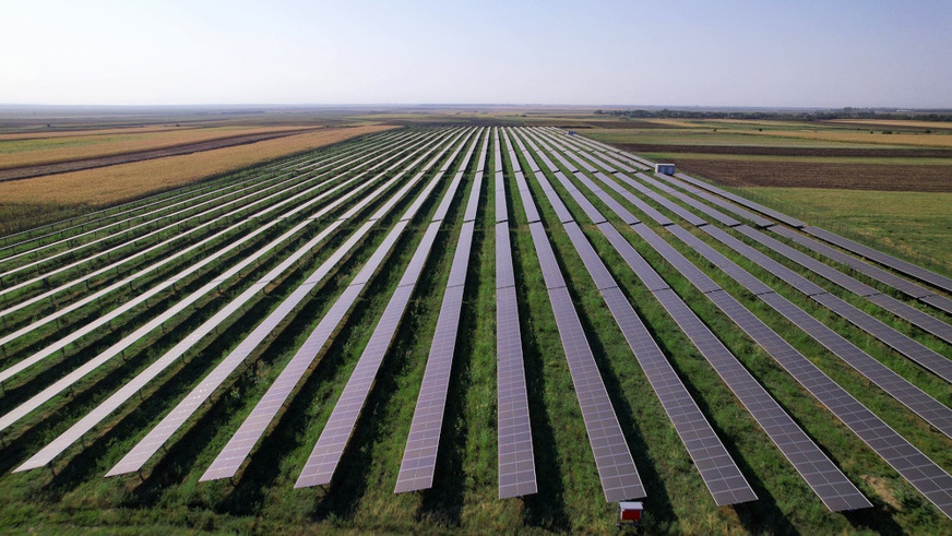 Solar park in Săhăteni/Romania.