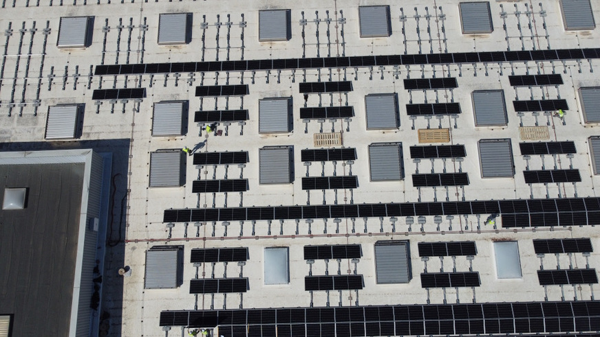 PV system on the rooftop of&nbsp; the Catalonian logistics company.