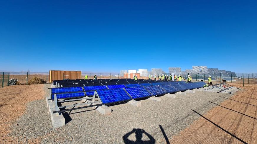 Overview of the testing site in Morocco.