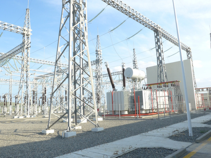 330-kilovolt substation of the Garadagh solar park.