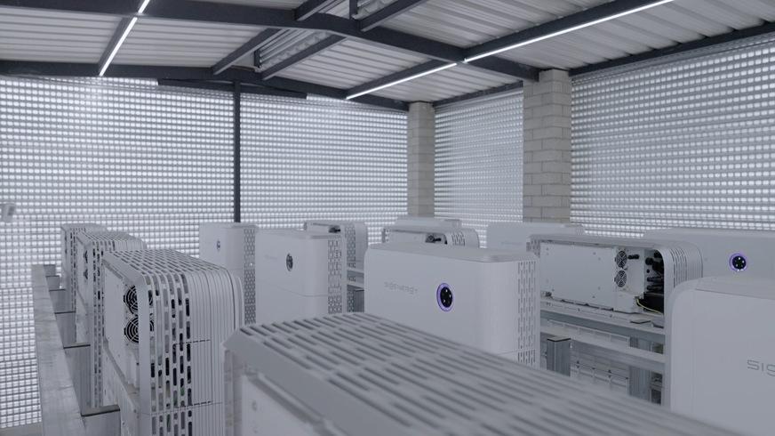 SigenStor units deployed in the winery in Murcia.