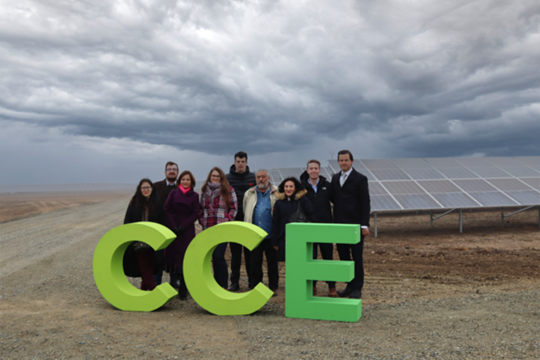 Proud of the new solar park: The CCE team Romania