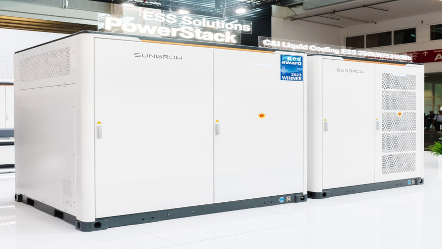 The C&I battery energy storage system Power Stack of Sungrow, presented at The smarter E in Munich last year.