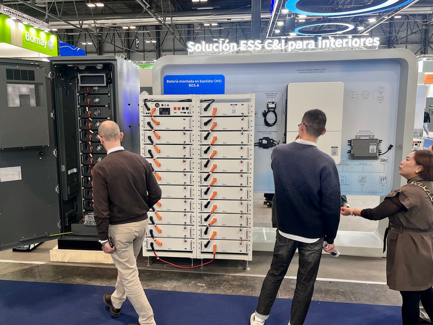 Many exhibitors are showcasing storage systems, including for commercial use