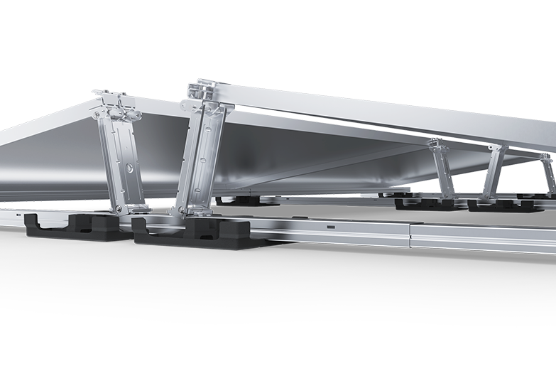 Mounting systems - A simplified mounting system for flat roofs
