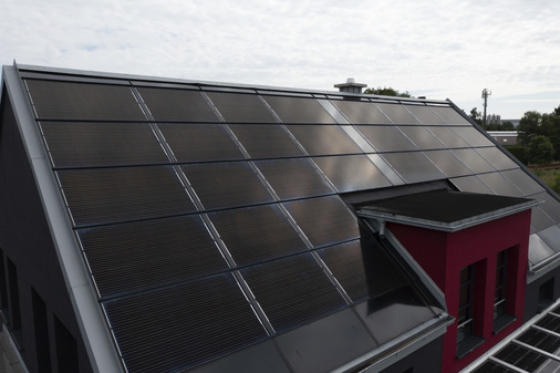 Blind modules were used on this old dairy farm to achieve a particularly homogeneous result.  