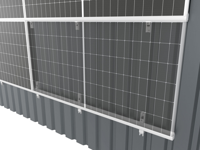 K2 WallPV MultiRail with InsertionRail - © K2 Systems K2 WallPV MultiRail with InsertionRail - © K2 Systems