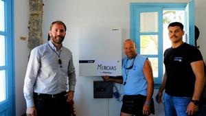 Pulse neo enrgy storage systems are also installed in two yacht harbours and the harbor offices of Kythnos. - © VARTA
