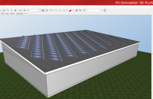 Modules pointing south on a pitched roof. - © ETU Software GmbH
