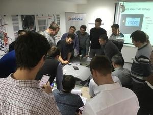 Fronius service partner training in the Ukraine. - © Fronius
Fronius service partner training in the Ukraine. - © Fronius