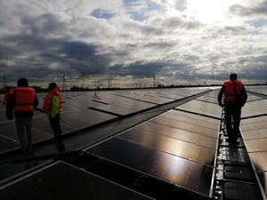 View on the floating solar park Sekdoorn. - © HCN
