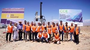 Ground breaking ceremony for the start of construction of “La Huella” plant in Chile. - © OBRASCÓN HUARTE LAIN, S.A.
