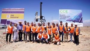 Ground breaking ceremony for the start of construction of “La Huella” plant in Chile. - © OBRASCÓN HUARTE LAIN, S.A.
Ground breaking ceremony for the start of construction of “La Huella” plant in Chile. - © OBRASCÓN HUARTE LAIN, S.A.