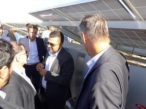 Huge interest at the opening of the PV plant.