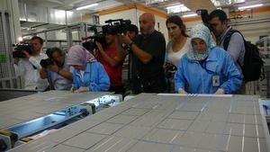 Opening of the CSUN manufacturing plant in Mai 2013 in Istanbul.