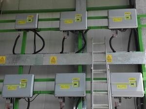 9 Piko inverters were installed for the 200 kW on-roof solar installation in Antalya. - © Kostal Solar
9 Piko inverters were installed for the 200 kW on-roof solar installation in Antalya. - © Kostal Solar