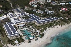 The 900 kW PV array on Westin Hotel before the Hurricane.