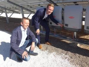 Walter Stockinger and Benjamin Fischer of Fronius.