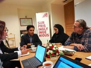 Discussion round with Jafar Mohammadnejad Sigaroudi from SUNA in Tehran.