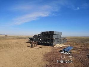 April 14 2019 the installation of the solar plant began. - © Goldbeck Solar
April 14 2019 the installation of the solar plant began. - © Goldbeck Solar