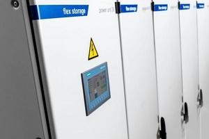 The newly installed lithium-ion storage facility, VARTA flex storage 36/75, has a charging and discharging output of 36 kW and a useful capacity of 75 kWh. - © VARTA
