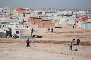 The Al-Zaatari refugee camp