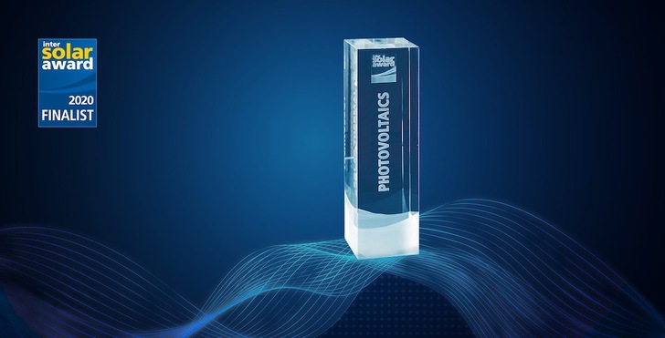 The Intersolar AWARD 2020 finalists impress with innovative solutions. The winners will be announced June 30.