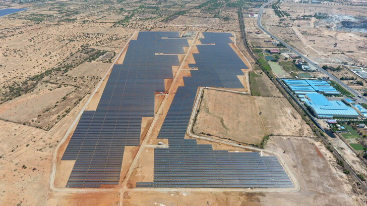 The giant solar plant will produce the amount of electricity consumed by about 40,500 average Vietnamese households.