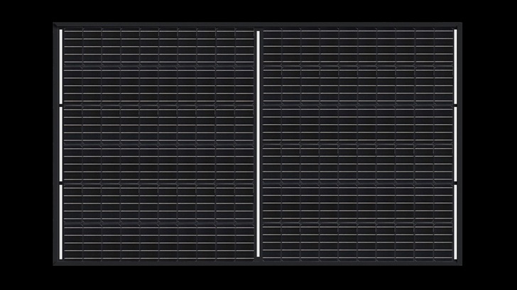 The all-black half-cell solar module has a rated output of 320.