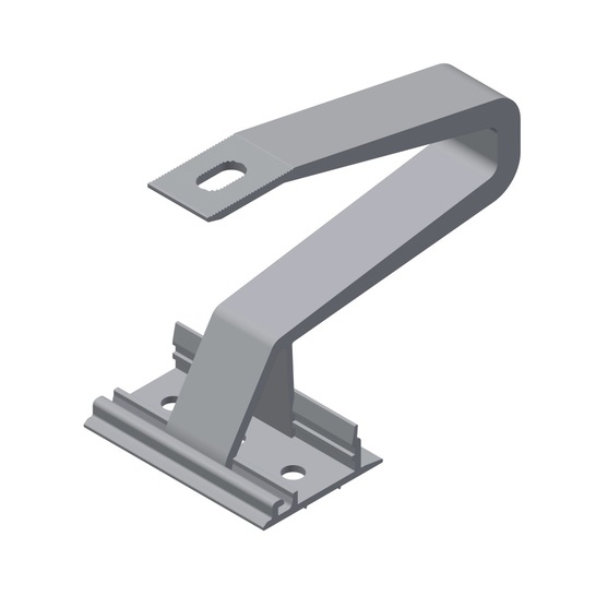 The roof hook is height-adjustable and can therefore be used for different roof battens. - © Schletter Group
