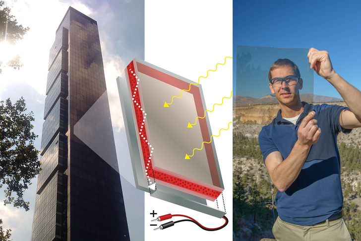 Different to other solar window solutions, the Ubiqd concept relies on their Quantum Dots that actually redirect light into the frame where it is then converted to electricity by solar cells. - © Ubiqd
