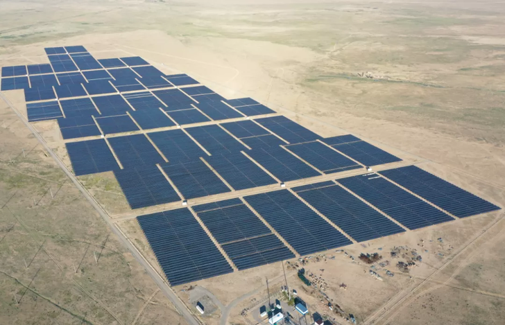 50 MW solar plant in Chulakkurgan, Turkistan in Kazakhstan.